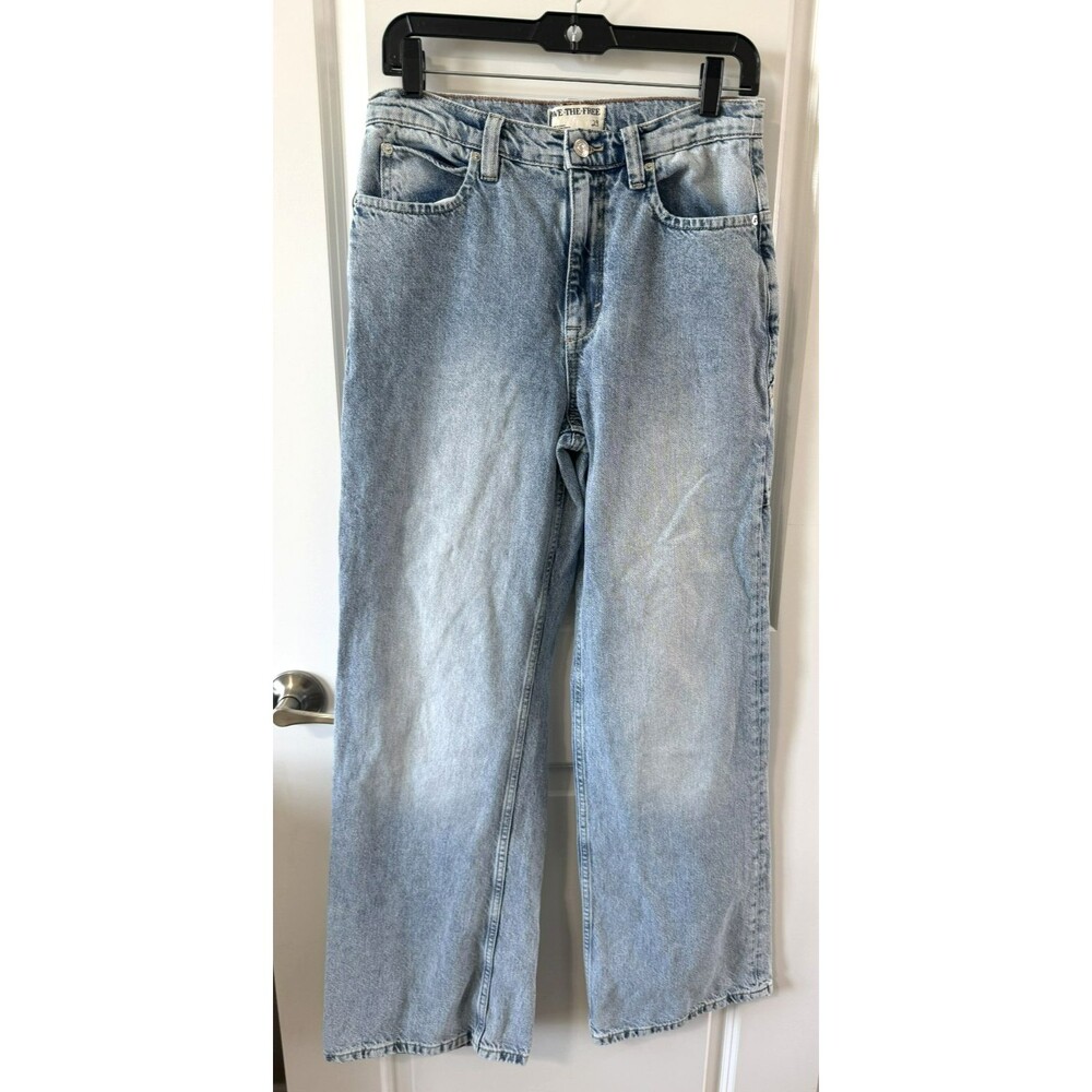 We The Free Tinsley Baggy Jeans 29 High Rise Relaxed Straight 90s Minimalism new